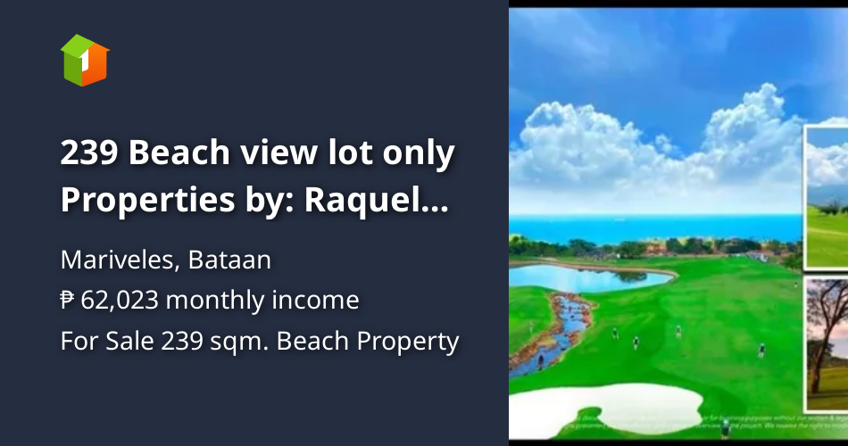 Camaya Coast Beach front Properties by Raquel Camiling [Beach Property 🏖️] (March 2024) in