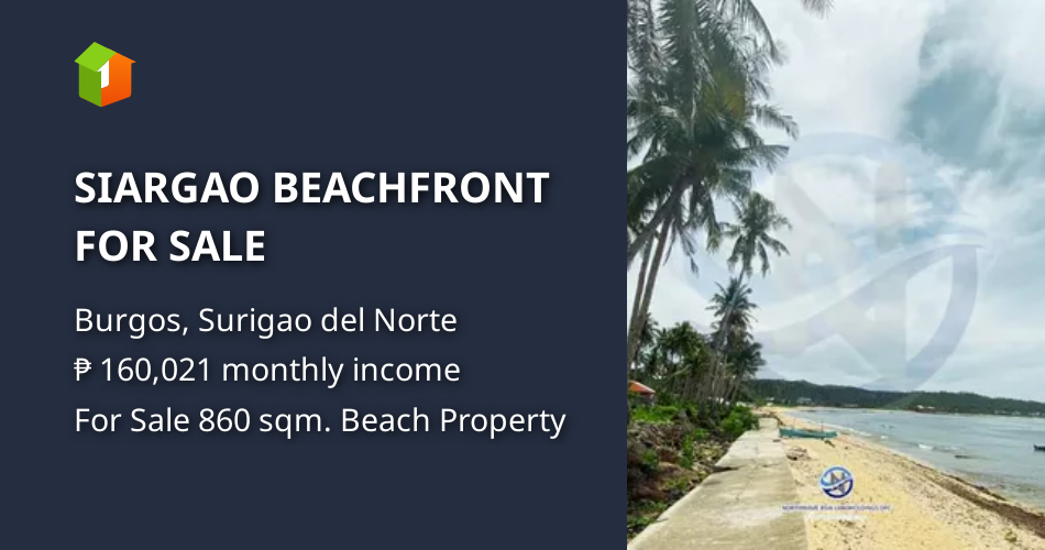 SIARGAO BEACHFRONT FOR SALE [Beach Property 🏖️] (December 2023) in Burgos, Surigao del Norte for