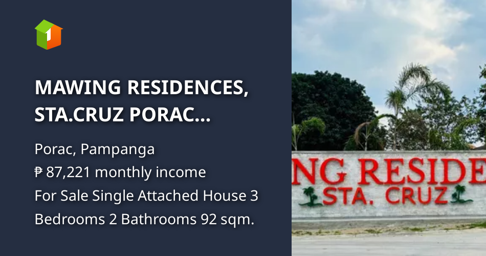 MAWING RESIDENCES, STA.CRUZ PORAC PAMPANGA [Houses and Lots 🏘️ ...