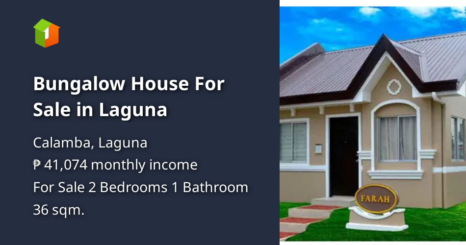 Bungalow House For Sale in Laguna [House and Lot 🏘️] (June 2021) in