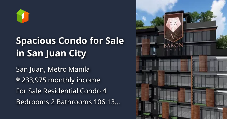 Spacious Condo for Sale in San Juan City [Condo 🏙️] (October 2022) in