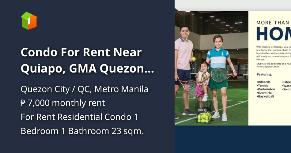 Condo For Rent Near Quiapo, GMA Quezon City [Condo 🏙️] (September 2022
