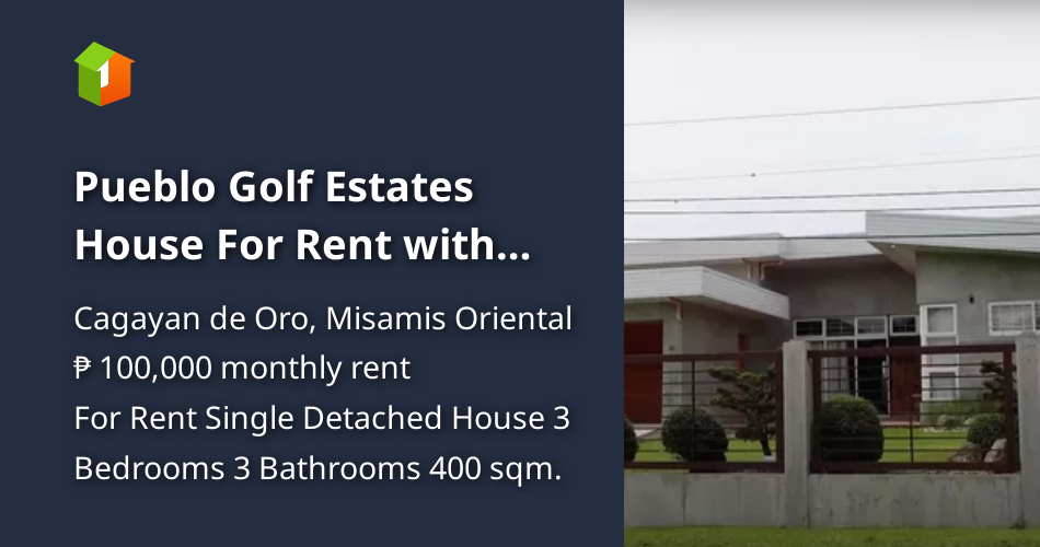 Pueblo Golf Estates House For Rent with Mountain View [House and Lot 🏘️