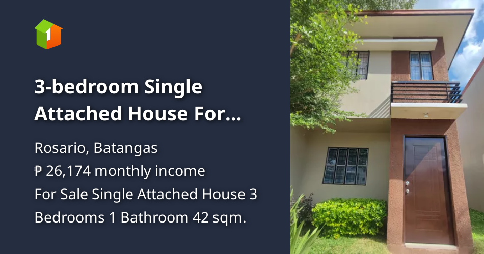 3bedroom Single Attached House For Sale in Rosario Batangas [House and Lot 🏘️] (April 2023) in