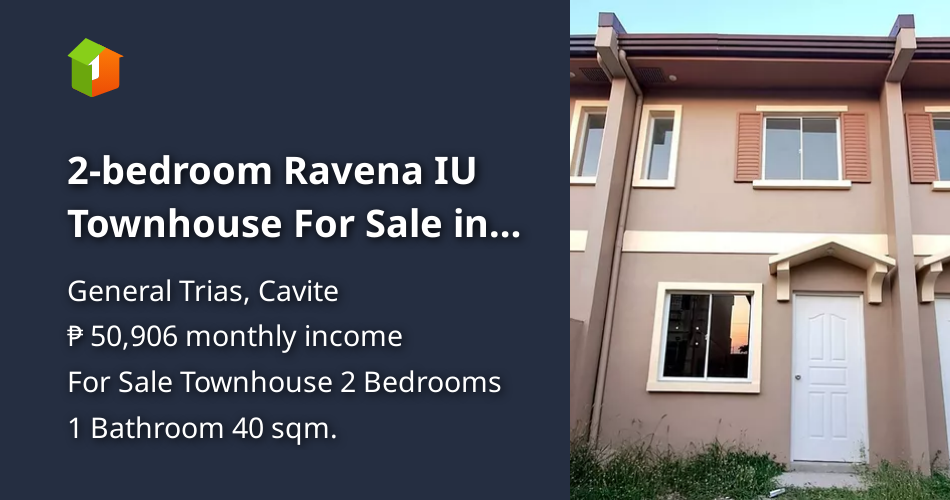 2bedroom Ravena IU Townhouse For Sale in General Trias Cavite [House