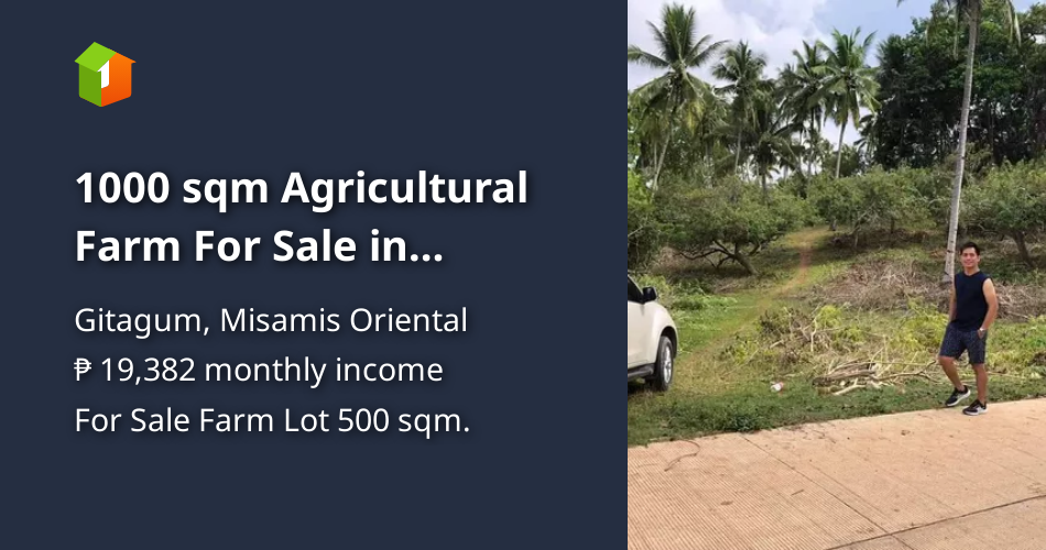 1000 sqm Agricultural Farm For Sale in Cagayan de Oro Misamis Oriental
