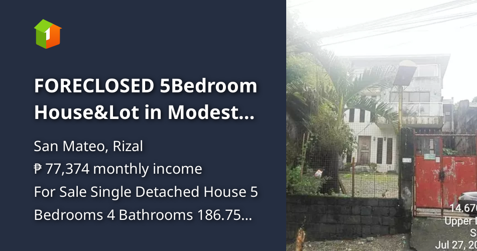 FORECLOSED 5Bedroom House&Lot in Modesta Village!! [House and Lot 🏘️