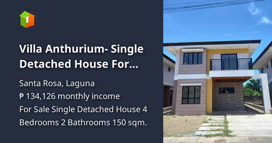 Villa Anthurium Single Detached House For Sale! Sta Rosa Laguna [House