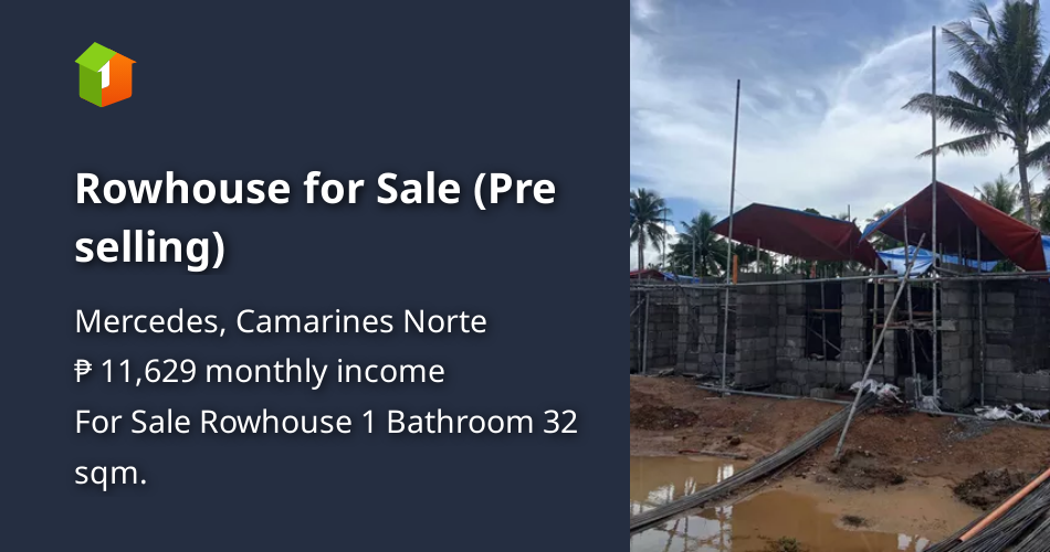 Rowhouse for Sale (Pre selling) [House and Lot 🏘️] (November 2023) in