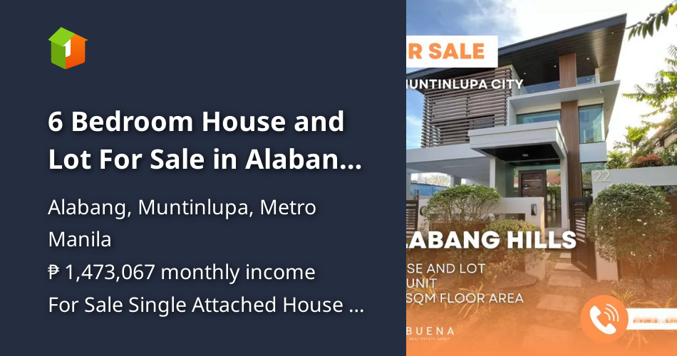 6 Bedroom House and Lot For Sale in Alabang Hills [House and Lot 🏘️