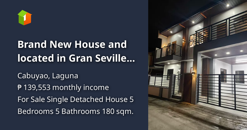 Brand New House and located in Gran Seville Subd. Bgy. Banlic [House
