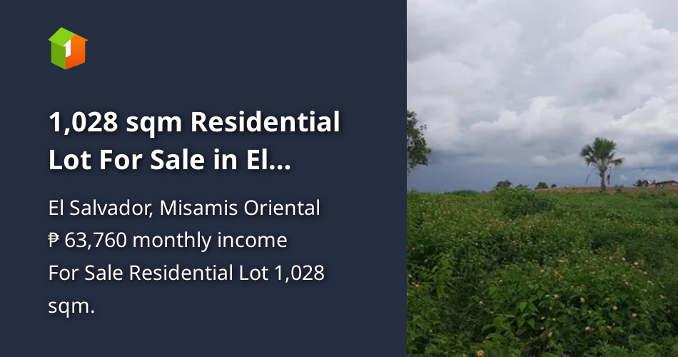 1,028 sqm Residential Lot For Sale in El Salvador Misamis Oriental [Lot