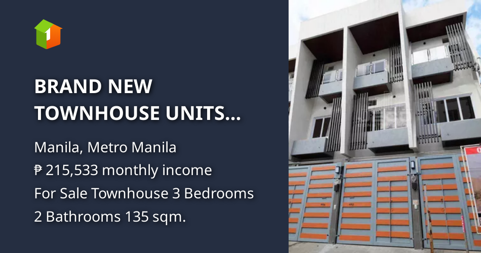 BRAND NEW TOWNHOUSE UNITS NEAR UST & UNIVERSITY BELT AREAS [Houses and ...