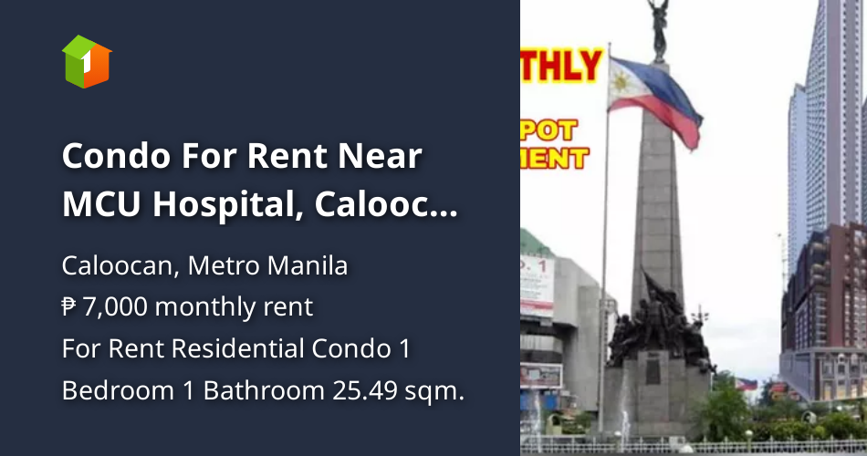 Condo For Rent Near MCU Hospital, Caloocan Metro Manila [Condo 🏙️
