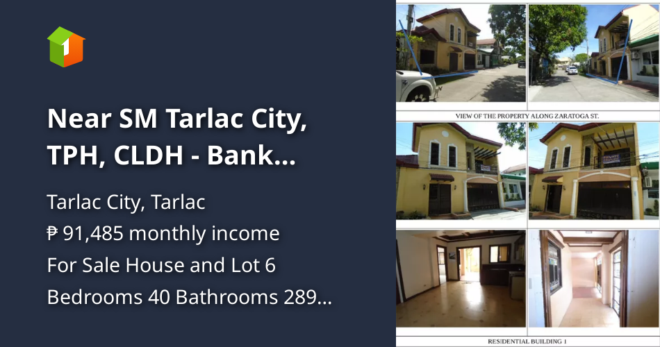 Near SM Tarlac City, TPH, CLDH Bank Foreclosed [House and Lot 🏘️