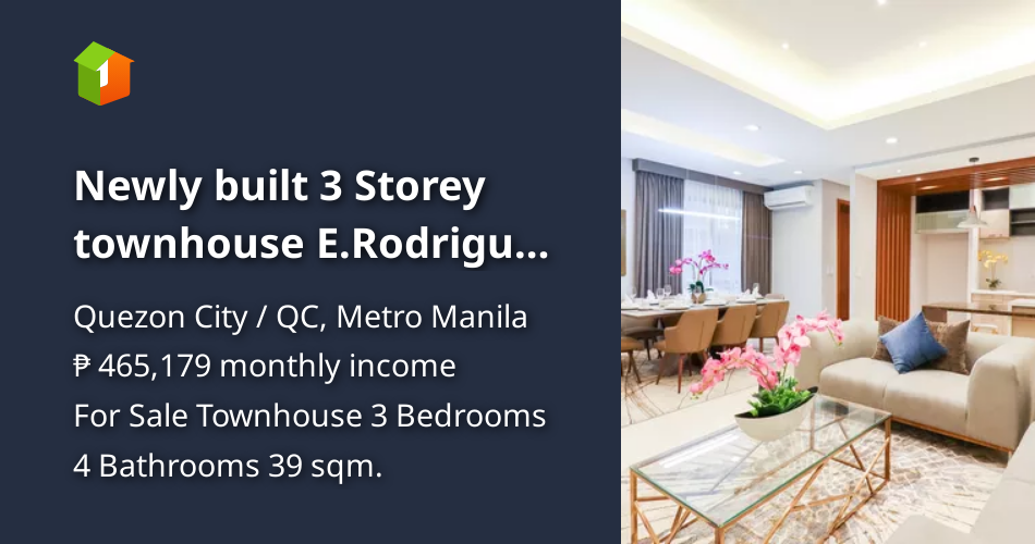 FOR SALE!! 3bedroom Townhouse E. Rodriguez Quezon City / QC Metro
