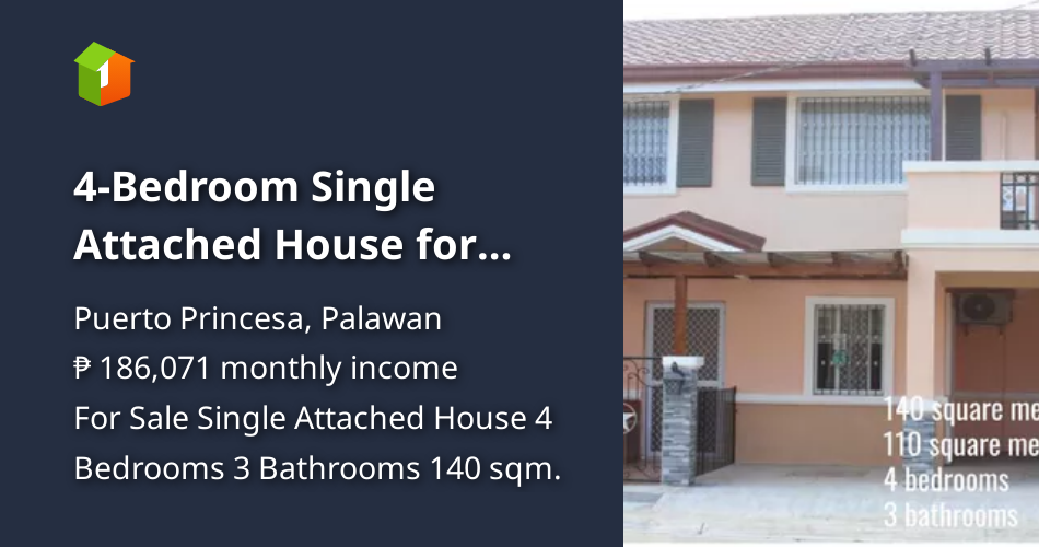 4Bedroom Single Attached House for Sale in Puerto Princesa Palawan