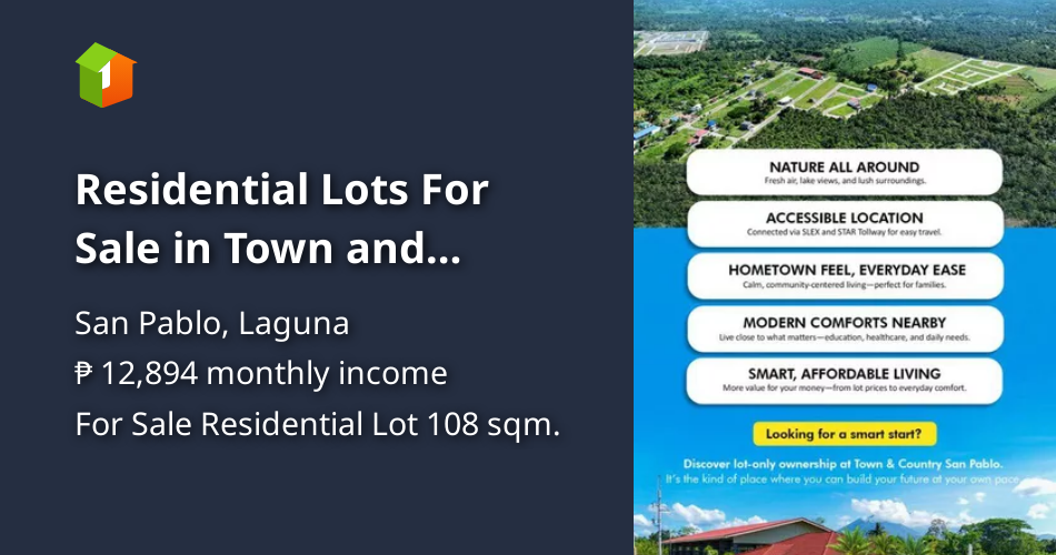 Residential Lots For Sale in Town and Country San Pablo Laguna [Lot 🚜