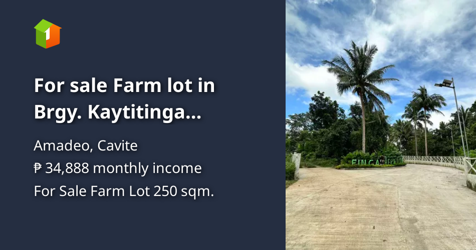 For sale Farm lot in Brgy. Kaytitinga Alfonso Cavite [Lot 🚜] (July 2024