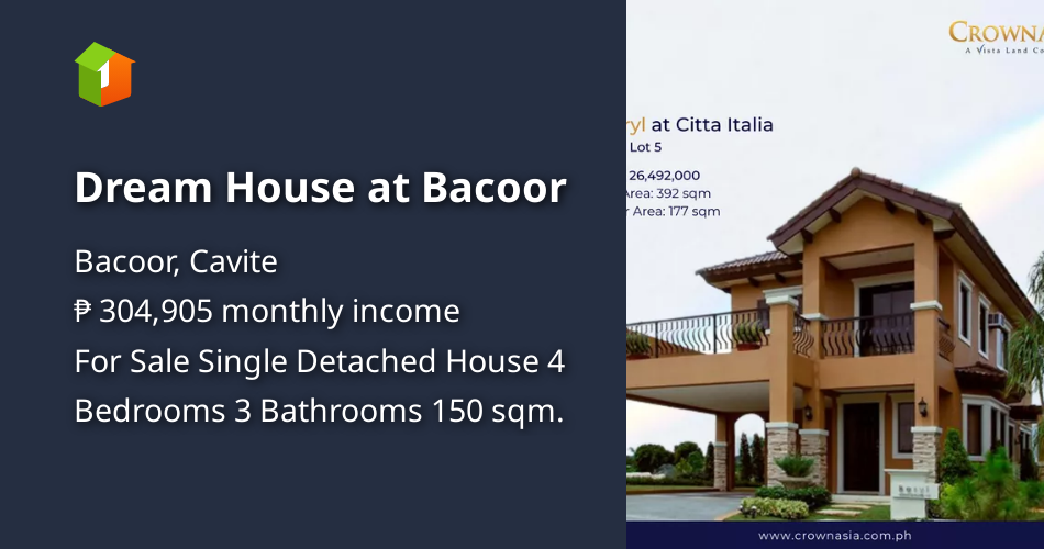 Dream House at Bacoor [Houses and Lots 🏘️] (August 2021) in