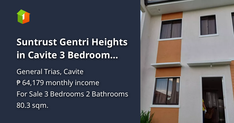 Suntrust Gentri Heights in Cavite 3 Bedroom House [House and Lot 🏘️