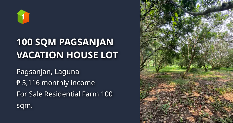 100 SQM PAGSANJAN VACATION HOUSE LOT [Lot 🚜] (September 2024) in Pagsanjan, Laguna for sale
