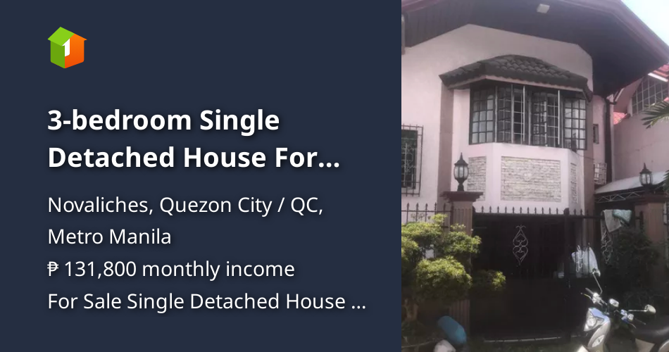 3bedroom Single Detached House For Sale in San Bartolome, Novaliches [House and Lot 🏘️] (July