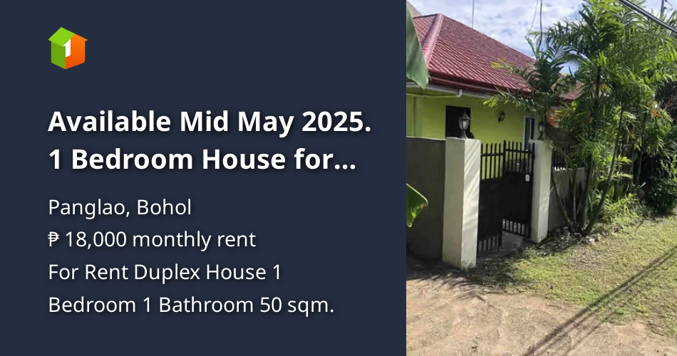 1 Bedroom House for Rent in Panglao Bohol [House and Lot 🏘️] (July 2024) in Panglao, Bohol for