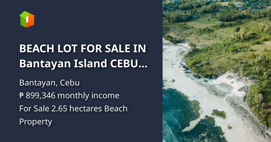 BEACH LOT FOR SALE IN Bantayan Island CEBU PHILIPPINES [Beach Property