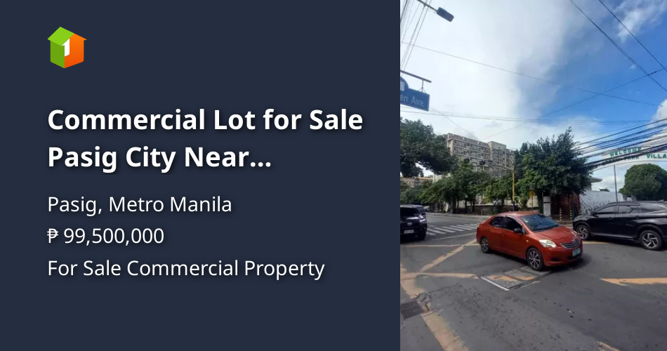 Commercial Lot for Sale Pasig City Near Eastwood City and Bridgetowne