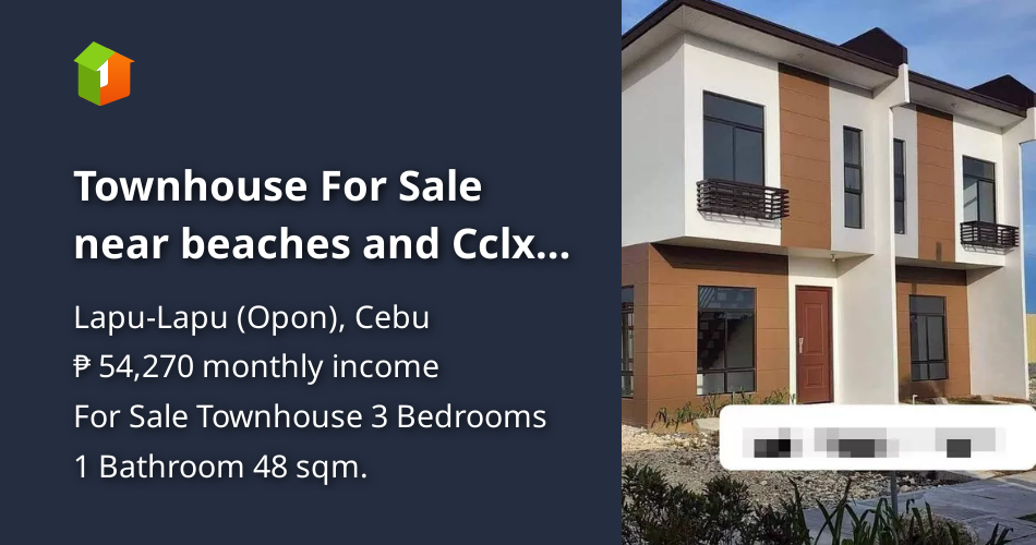 Townhouse For Sale near beaches and Cclx bridge in Lapu lapu [House and