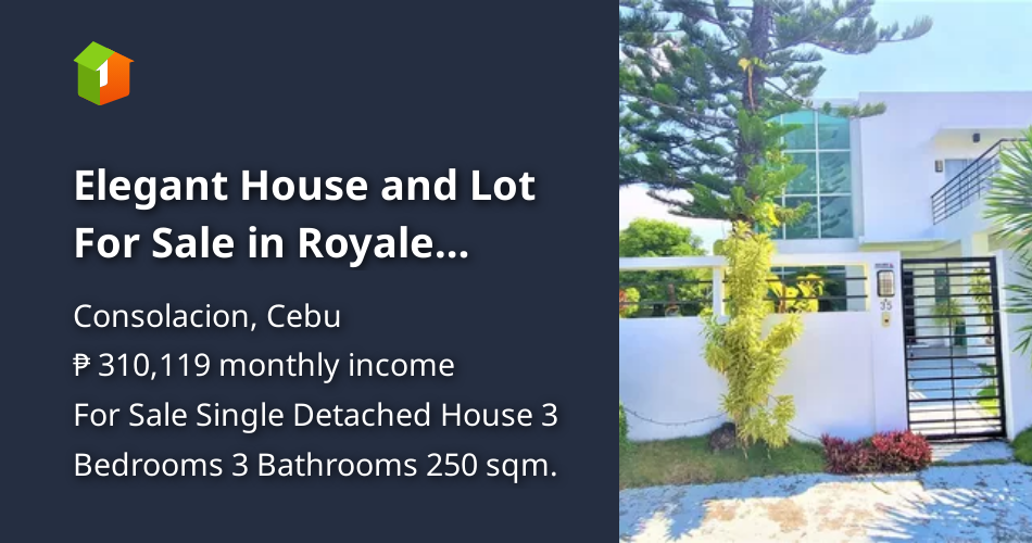 Elegant House and Lot For Sale in Royale Consolacion Cebu [House and