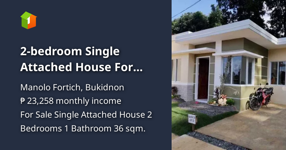 2bedroom Single Attached House For Sale in Manolo Fortich Bukidnon