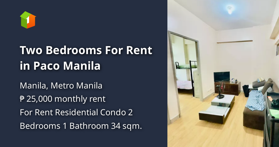 Two Bedrooms For Rent in Paco Manila [Condo 🏙️] (December 2023) in