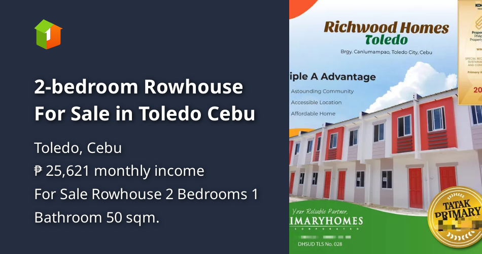 2bedroom Rowhouse For Sale in Toledo Cebu [Houses and Lots 🏘️
