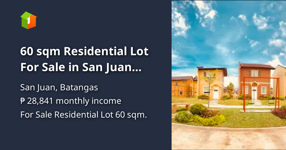 60 sqm Residential Lot For Sale in San Juan Batangas [Lot 🚜] (August