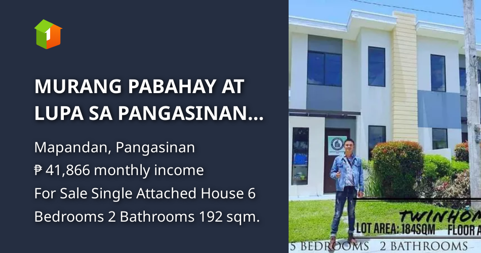 MURANG PABAHAY AT LUPA SA PANGASINAN WITH COMPLETE AMENITIES [Houses