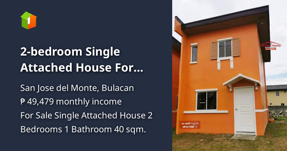 2bedroom Single Attached House For Sale in San Jose del Monte Bulacan