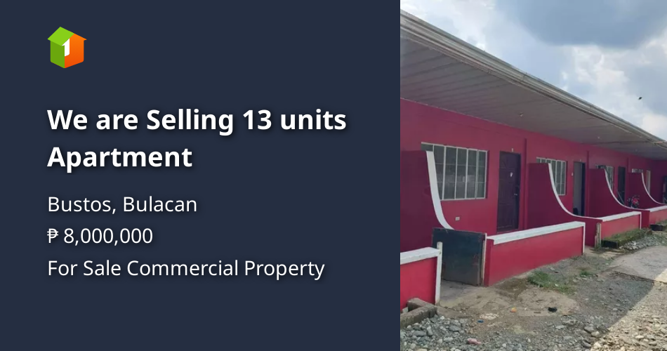 We are Selling 13 units Apartment Properties 🏭] (August