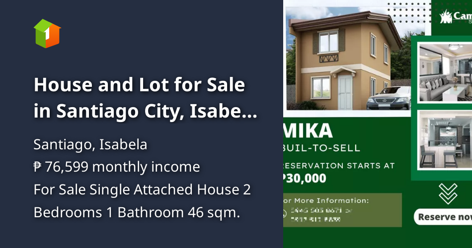 House and Lot for Sale in Santiago City, Isabela Mika 2Bedroom Unit