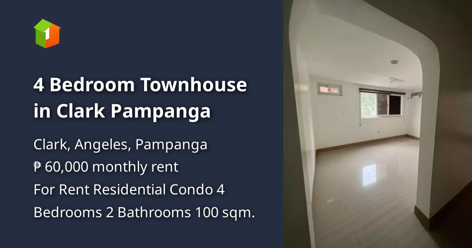 4 Bedroom Townhouse in Clark Pampanga [Condo 🏙️] (November 2023) in Clark, Angeles, Pampanga for