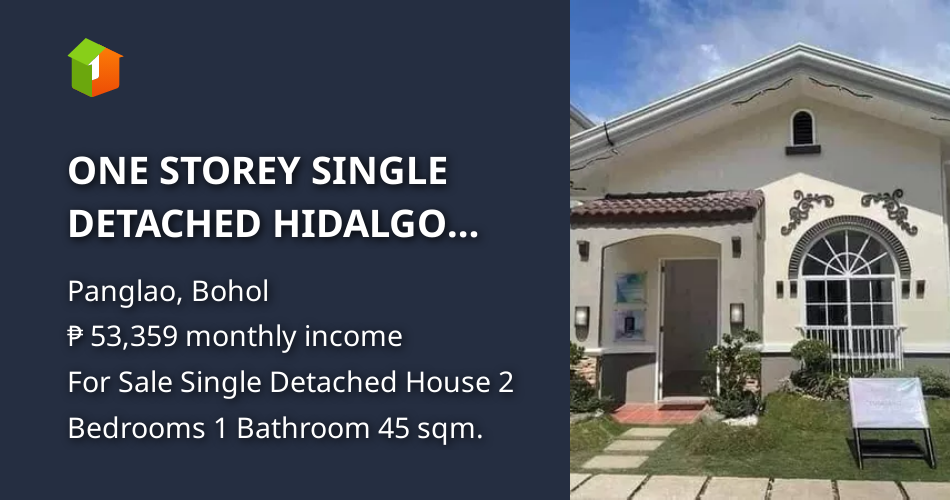 ONE STOREY SINGLE DETACHED HIDALGO ROYALE IN PANGLAO,BOHOL [House and