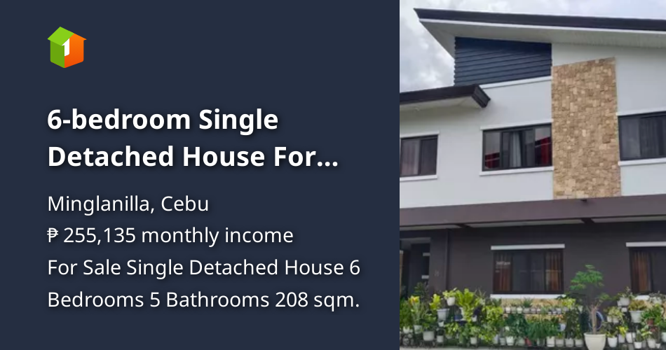 6bedroom Single Detached House For Sale in Minglanilla Cebu [House and