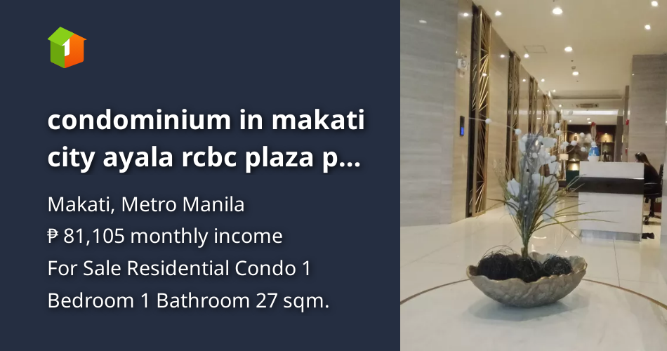 Condominium in makati city ayala rcbc plaza pb com greenbelt [Condos 🏙️ ...