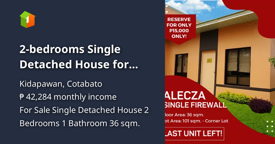 2bedrooms Single Detached House for Sale in Kidapawan City [House and