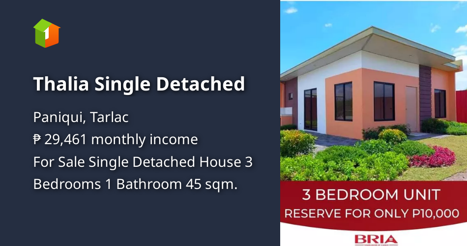 Thalia Single Detached [House and Lot 🏘️] (December 2021) in Paniqui