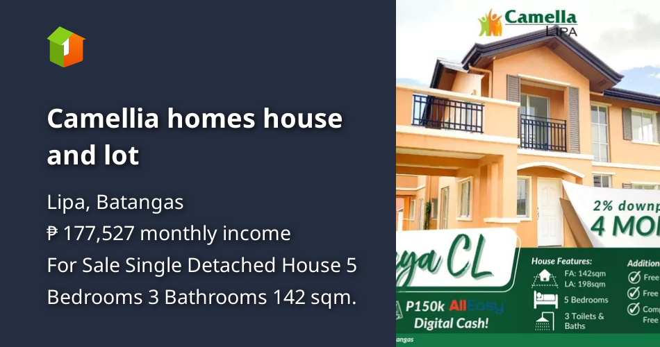 Camellia homes house and lot [House and Lot 🏘️] (February 2023) in Lipa