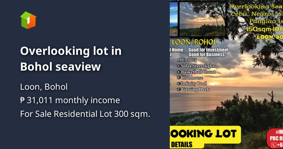 Overlooking lot in Bohol seaview [Lots 🚜] (July 2021) in Loon, Bohol