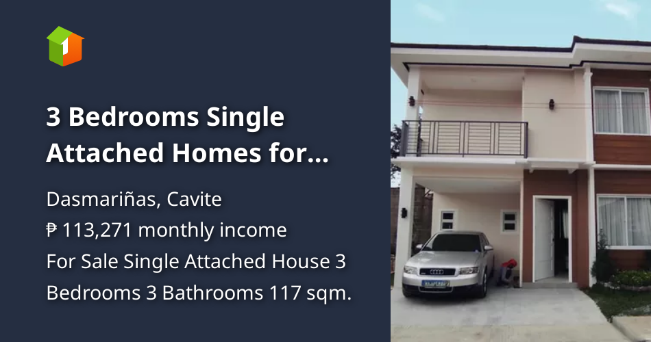 3 Bedrooms Single Attached Homes for Sale in Dasmarinas Cavite [House