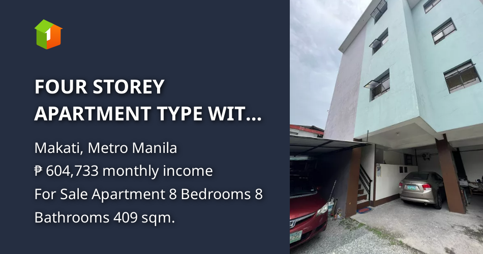 FOUR STOREY APARTMENT TYPE WITH ROOFDECK IN WEST REMBO MAKATI NEAR BGC